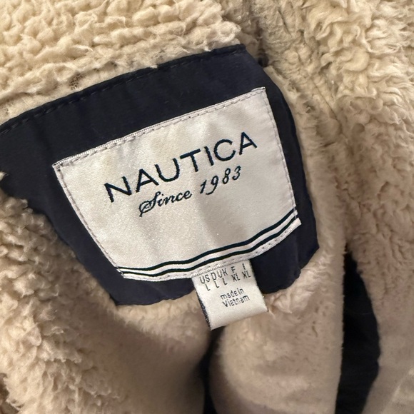 NAUTICA | Winter Navy Sherpa Lined Jacket Large - Picture 5 of 5